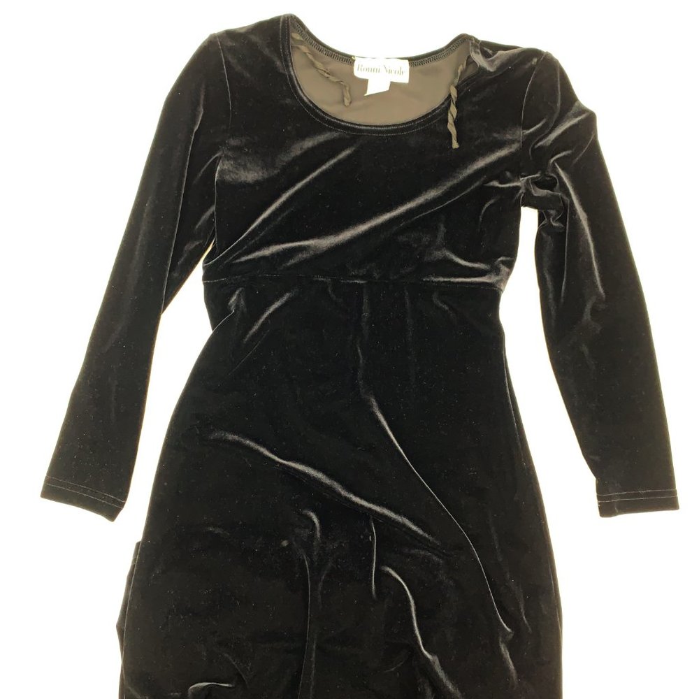 Goth Grunge Retro Roni Nicole Velvet Maxi Dress
